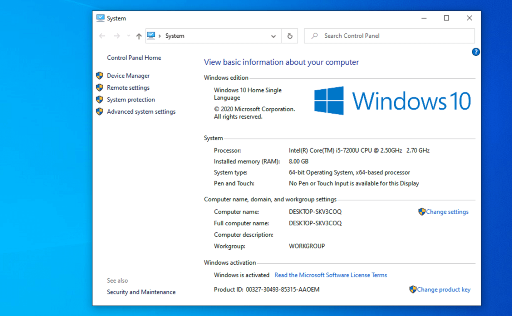 Hướng dẫn vào Properties giao diện cũ trên Windows 10 20H2